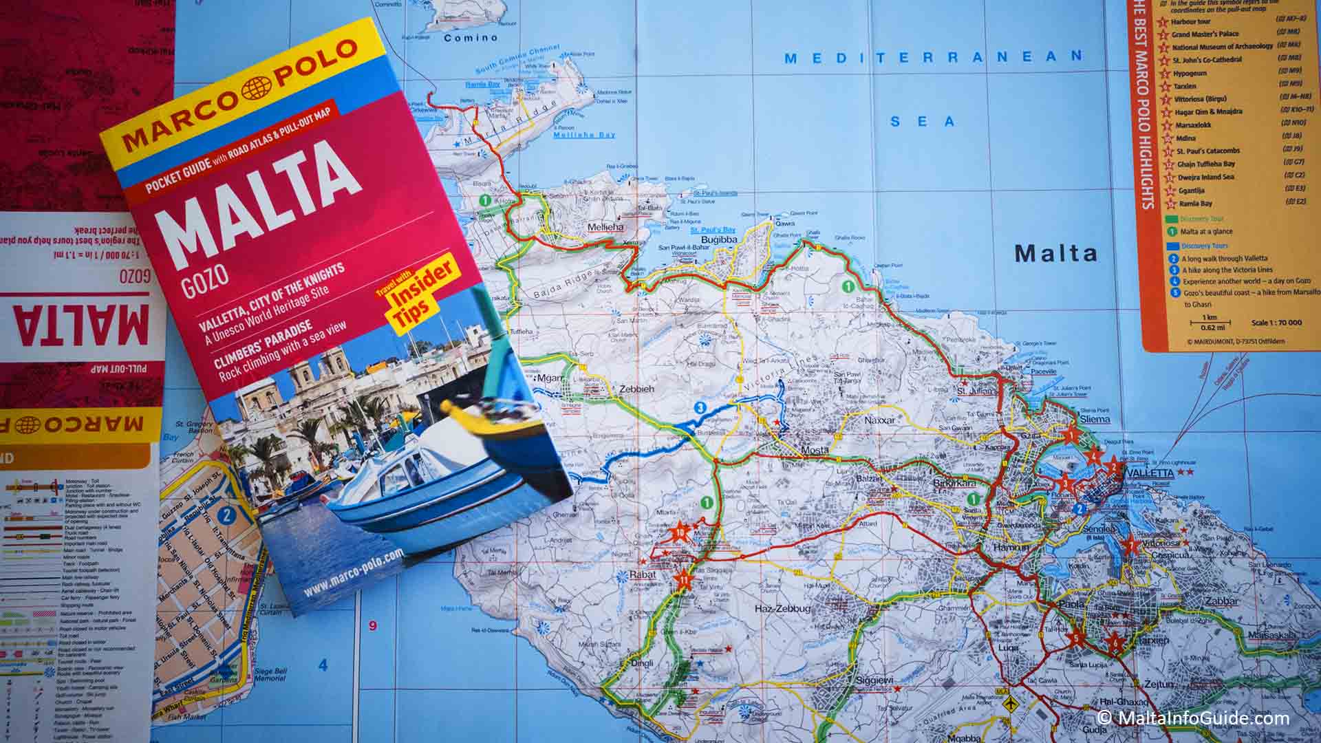 Malta Sightseeing Tour Map